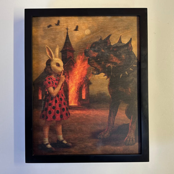 RED DRESS BLACK SHOES